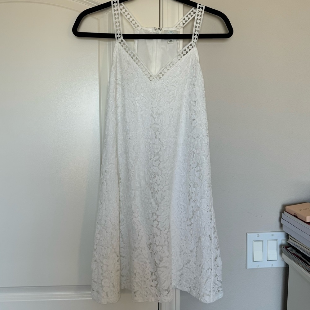 JUN & IVY White Lace Minidress Size XS | Graduation Dress